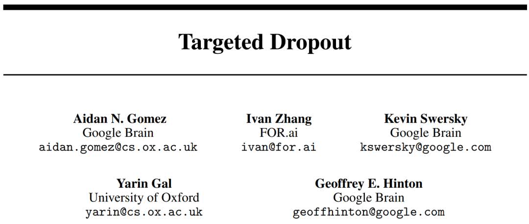 Dropout可能要换了,Hinton等研究者提出神似剪枝的Targeted Dropout Dropout可能要换了,Hinton等研究者提出神似剪枝的Targeted Dropout