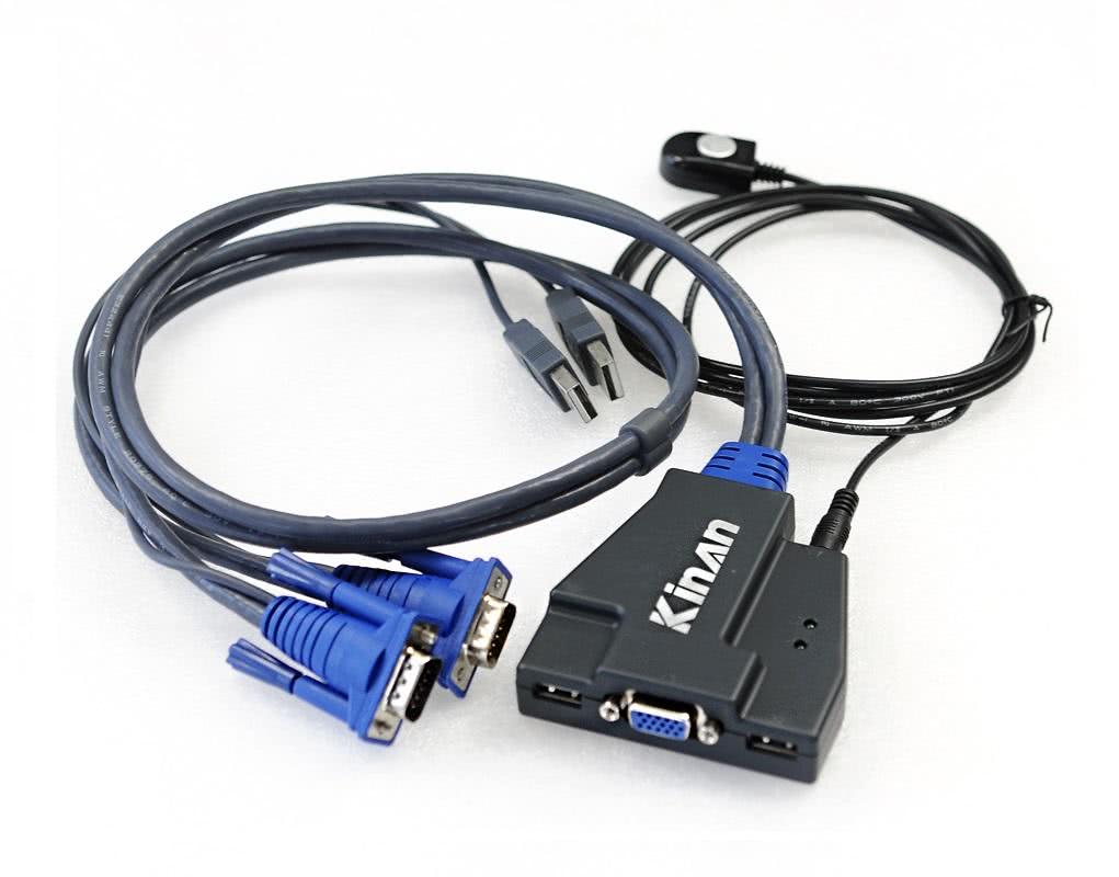 秦安2口KVM切换器VGA/HDMI 秦安2口KVM切换器VGA/HDMI