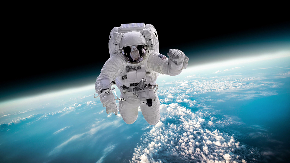 航天科技-宇航员 太空站-高清视频素材